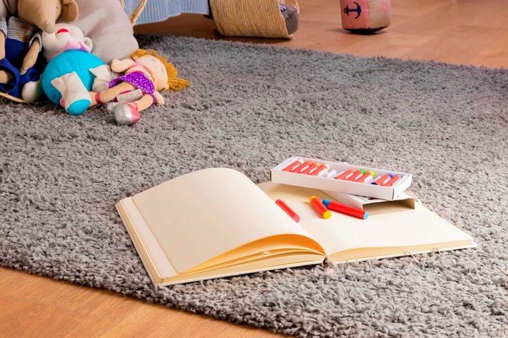 Tapis avec un livre - espace de jeu pour enfant