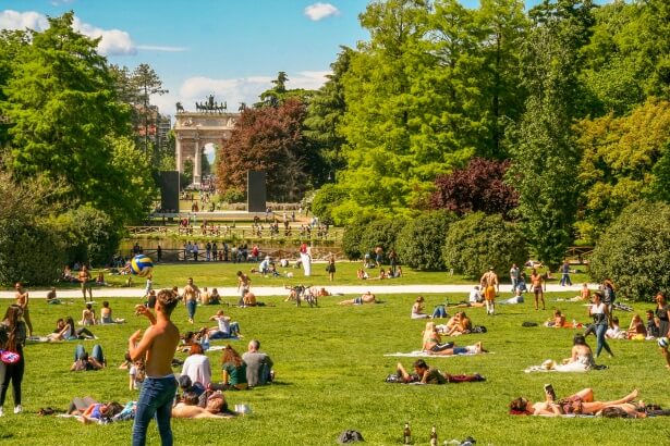 Le parc Sempione à Milan