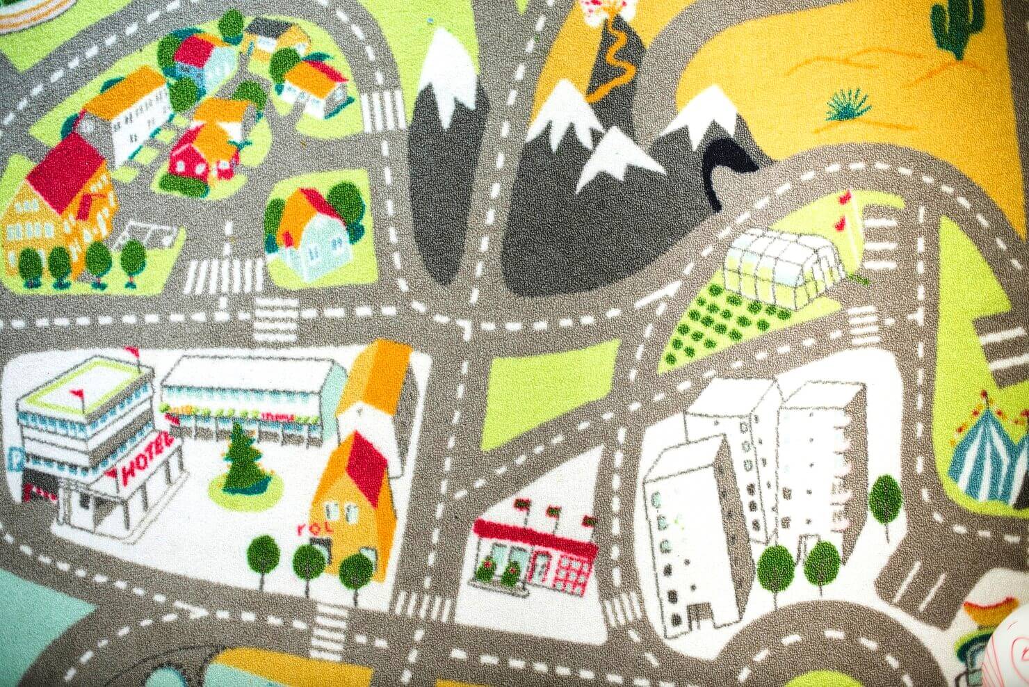 Tapis circuit voiture