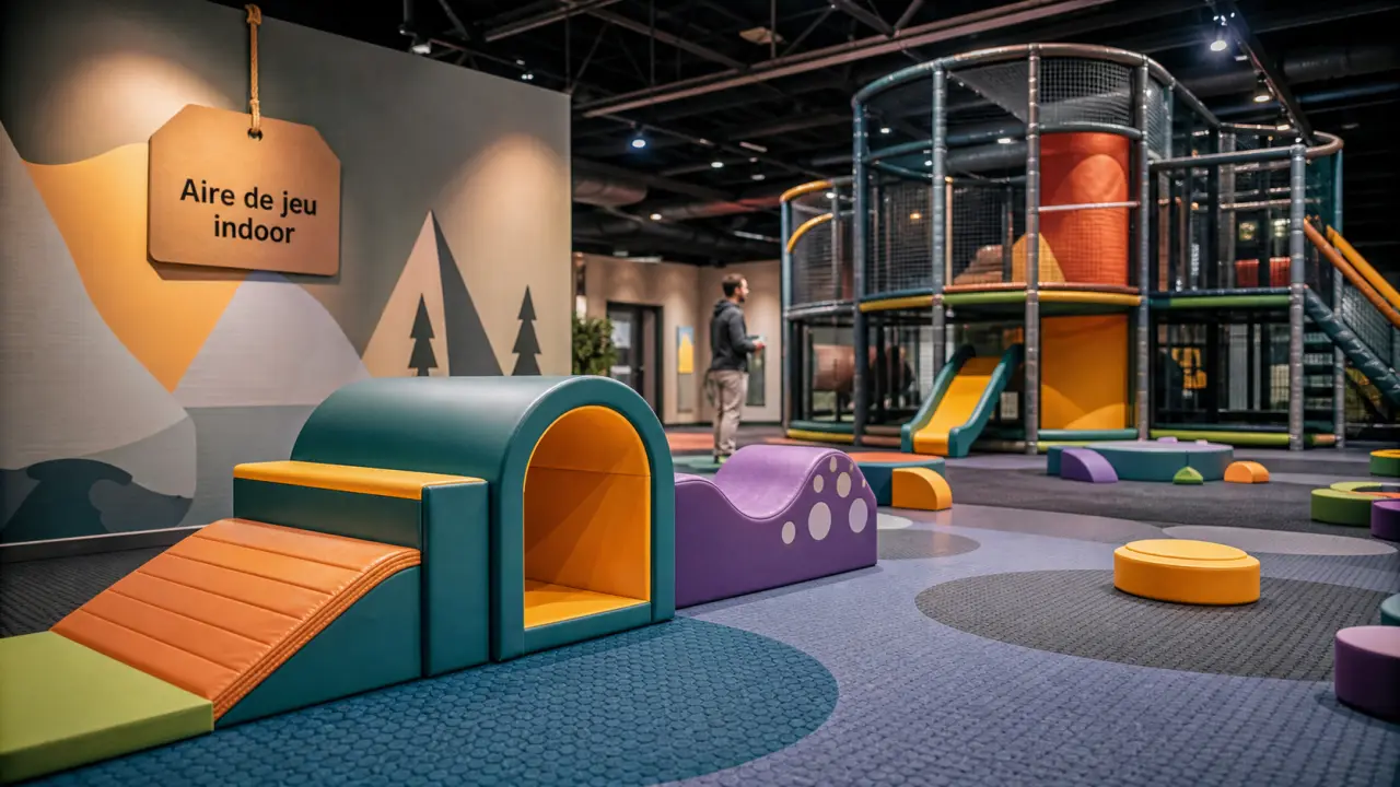 You are currently viewing Aire de jeu intérieur : espace couvert, sécurité et sur-mesure pour les 0 à 12 ans