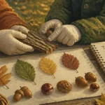 Activités automne maternelle : tri de feuilles et glands en classe