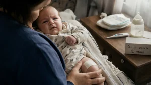 Lire la suite à propos de l’article Bébé pleure beaucoup après le vaccin à 2 mois : les réactions normales, la durée des pleurs et les signes d’alerte
