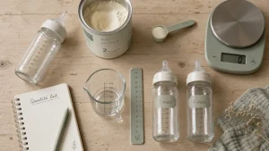 Lire la suite à propos de l’article Quelle quantité de lait pour bébé selon l’âge, le poids et la satiété ?