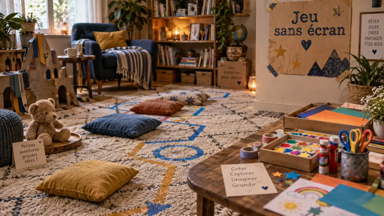 Vous consultez actuellement Activités enfants à la maison : 15 minutes pour créer, bouger ou se calmer