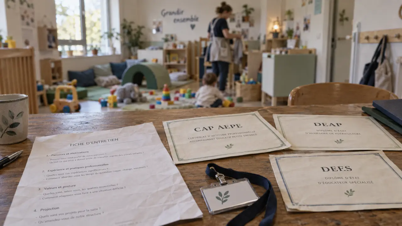 Emploi creche : CAP AEPE, DEAP, DEES, diplômes