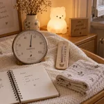 Hygromètre dans chambre humide bebe, humidité 52%