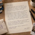 Lettre de motivation petite enfance sur papier, candidature et compétences